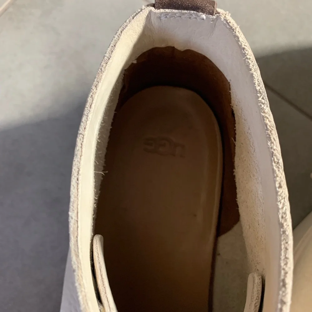 UGG Cream Colored Sneaker Boots